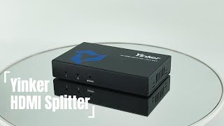 4K HDMI Splitter for 2 monitors sharing videos  Yinker [upl. by Im]