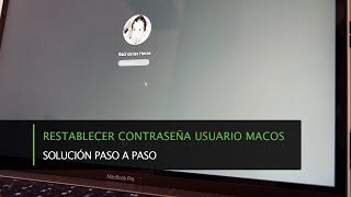 Solución · Cómo restablecer la contraseña de usuario en MacOS [upl. by Eramal]