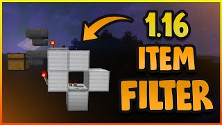 TUTORIAL Easy item filter  Minecraft 117 [upl. by Lust149]