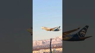 Alaska Airlines Cargo 737 Takeoff from Anchorage airport Alaska plane Spotting alaskaairlines [upl. by Starbuck]