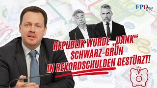 Republik wurde „dank“ SchwarzGrün in Rekordschulden gestürzt [upl. by Deehan]