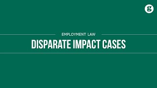 Disparate Impact Cases [upl. by Kimberlee958]