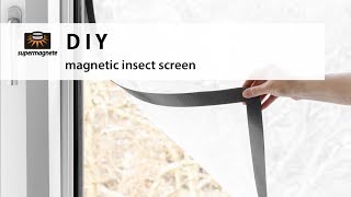 DIY  Magnetic Insect Screen super easy [upl. by Hannazus311]