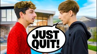 Telling Popular YouTubers That They Fell Off PRANK [upl. by Ahseinar]