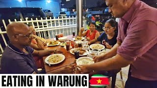 Eating in a Java Restaurant  Paramaribo Suriname 🇸🇷 [upl. by Wenda]