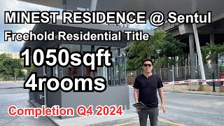 【ACTUAL SITE FULL TOUR】 MINEST RESIDENCE  SENTUL  FREEHOLD KL CONDO  Completion Q4 2024 [upl. by Micro]