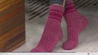 Cuddl Duds Set of 4 Knit Poly Crew Socks on QVC [upl. by Laekcim]