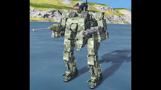 Space Engineers  Exo Frame Mech work in progress [upl. by Ijar]