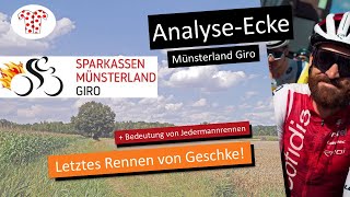 Sprintanalyse Jedermannrennen und die Finanzierung von Radrennen AnalyseEcke Münsterland Giro [upl. by Elinet481]