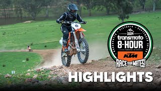 Highlights 2024 Transmoto 8Hour at Wangaratta Vic powered by KTM September 2829 [upl. by Gilburt438]