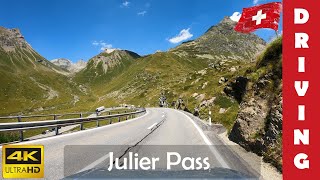 Driving in Switzerland 11 Julier Pass From St Moritz to Savognin 4K 60fps [upl. by Mossberg]