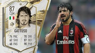 87 MID ICON GATTUSO PLAYER REVIEW FIFA 23 [upl. by Garvy195]