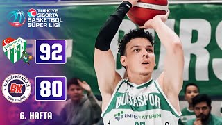 Bursaspor 9280 Bahçeşehir Koleji  Türkiye Sigorta Basketbol Süper Ligi  202425 [upl. by Yendys]