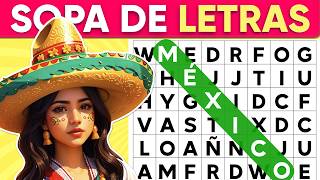 SOPA De LETRAS quotMÉXICOquot 🇲🇽🌮 Como Mejorar La CONCENTRACION 🦅🌵 Cogni Quiz [upl. by Assylem]