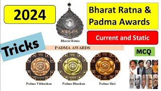 Padma Awards and Bharat Ratna Awards 2024  Tricks 2024 🌝  SSC exams [upl. by Kavanaugh934]