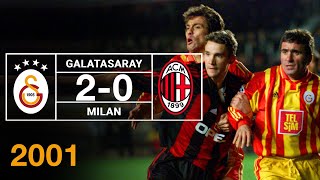 Nostalji Maçlar  Galatasaray 2  0 Milan  07032001 [upl. by Jammal]