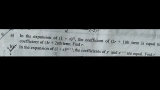 Binomial Theorem Part 13 exercise 21 Qn 9 ab solution step by step class 12 Basic mathematics [upl. by Cirenoj712]