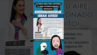 Últimos días para solicitar tu aire acondicionado completamente gratuito por parte del gobierno [upl. by Sumetra]