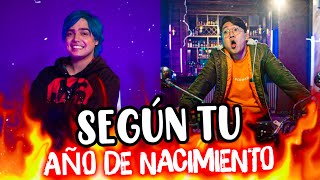 🔴¡Tu CANCIÓN DE YOUTUBER y ROAST YOURSELF según tu AÑO de NACIMIENTO🔴 [upl. by Stouffer]