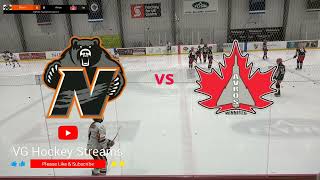 Winnipeg Avros vs Prince Albert MannNorthway Northern Bears [upl. by Amiarom139]