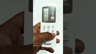 Haier Ac Remote Control Full Function  haier ac remote function short videohaierac remotecontrol [upl. by Petrick760]