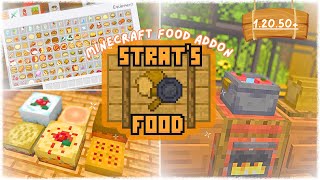 BEST food expansion addon for Minecraft bedrockPE 12050 🍞🍳 [upl. by Ramos]