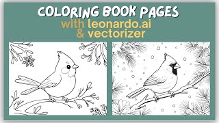 Leonardo AI Coloring Book Prompts [upl. by Tilagram296]