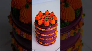 The ultimate Halloween fall cake minicake halloween cakedecorating [upl. by Oakman]