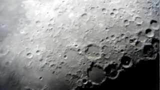 The Moon Through A Skywatcher 10quot Dobsonian Telescope on 42812 1 [upl. by Amada]