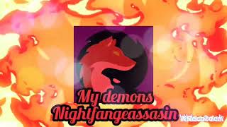 my demon song with Nightfangeassasin [upl. by Elyrehc]