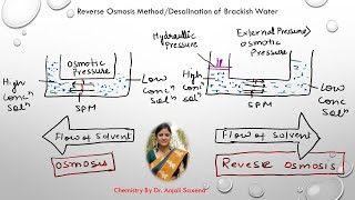 Reverse Osmosis Method By Dr Anjali Ssaxena [upl. by Soilisav436]