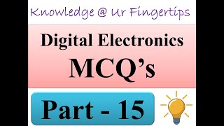 Digital Electronics MCQ Part  15 [upl. by Bohlin]