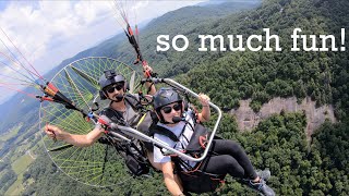 Hubby and Wife Tandem Paramotor Thermaling success [upl. by Beilul]