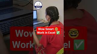 🤓🔥Smart Work in Excel✅  excel tips and tricks  excel shortfeed computer shorts [upl. by Bickart664]