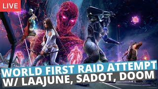 WORLDS FIRST RAID ATTEMPT  FT LAAJUNE SADOT THE GAMER DOOMKILLAHD  MARVELS AVENGERS [upl. by Enaitsirk76]