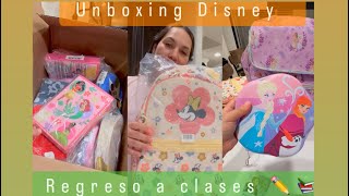 Compre esto para mis sobrinos🥰 para este regreso a clases ✏️📚☀️ unboxing Disney [upl. by Lraep647]