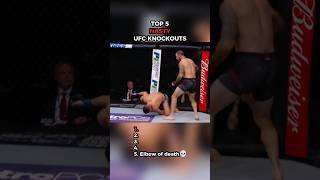 NASTY UFC KNOCKOUTS🔥 ufc top5 ufcknockouts shorts [upl. by Kennett847]