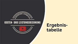 KLR Folge 2  Einführung der Ergebnistabelle [upl. by Kuster798]