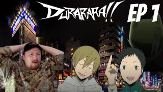 NEW KID IN IKEBUKURO Durarara  Ep 1  REACTION [upl. by Sulohcin610]