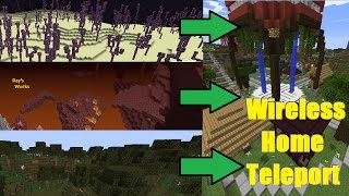 Wireless Home Teleport  Minecraft [upl. by Aynosal594]