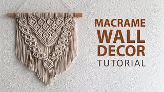 Macrame Wall Hanging DIY Home Decor [upl. by Farr]