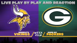 Vikings vs Packers Live Play by Play amp Reaction [upl. by Marisa744]