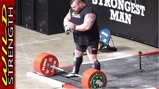 Eddie Hall Deadlift World Record 500kg 1102lbs  Includes Full Aftermath [upl. by Agnella458]