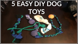 5 Super Easy DIY Dog Toys [upl. by Cybil]