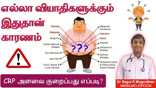 CRP அளவை குறைப்பது எப்படி  உணவுகள்  Inflammation  Anti inflammatory foods TAMIL [upl. by Jazmin744]