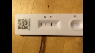 Positive Antigen lateral flow test for SARSCoV2 Omicron variant Timelapse [upl. by Medovich]