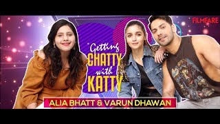 Alia Bhatt and Varun Dhawan pick Insta bios for stars  Getting Chatty with Katty  Filmfare [upl. by Seiber914]