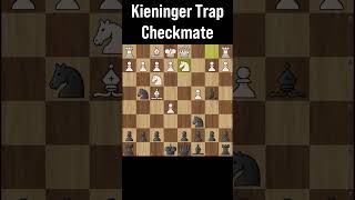 Kieninger Trap Checkmate  Chess traps youtubeshorts [upl. by Gypsy]