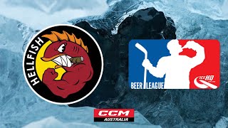 Hellfish v Rock Lobsters  Div 5  25th April  IceHQ Beer League ice hockey [upl. by Leribag120]