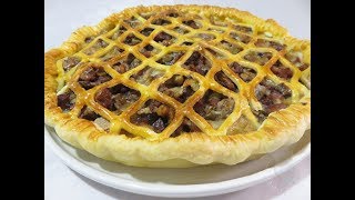 Recette de tourte à la saucisse de Morteau et au Morbier [upl. by Sutphin285]